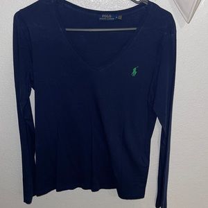 Women’s polo Ralph Lauren navy blue long sleeve T